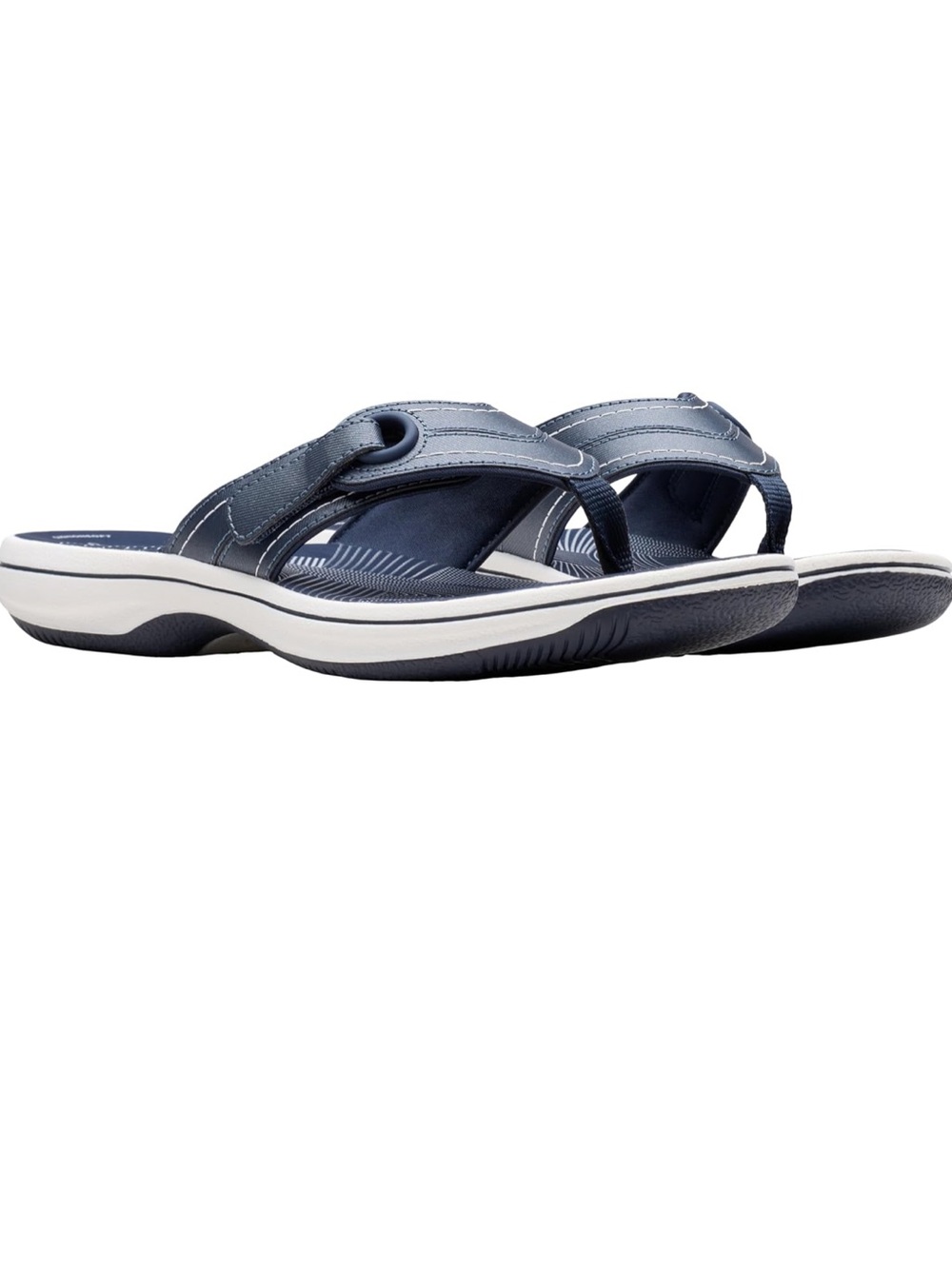 Clarks Cloudsteppers Breeze Reyna Sandals – Navy Marine - New in the Box